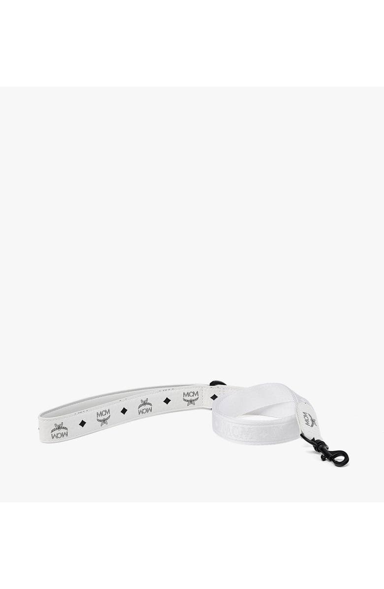 MCM Pet Leash in Visetos, Alternate, color, White