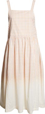 Tao Comme des Garçons Degradé Gingham Cotton Poplin Dress