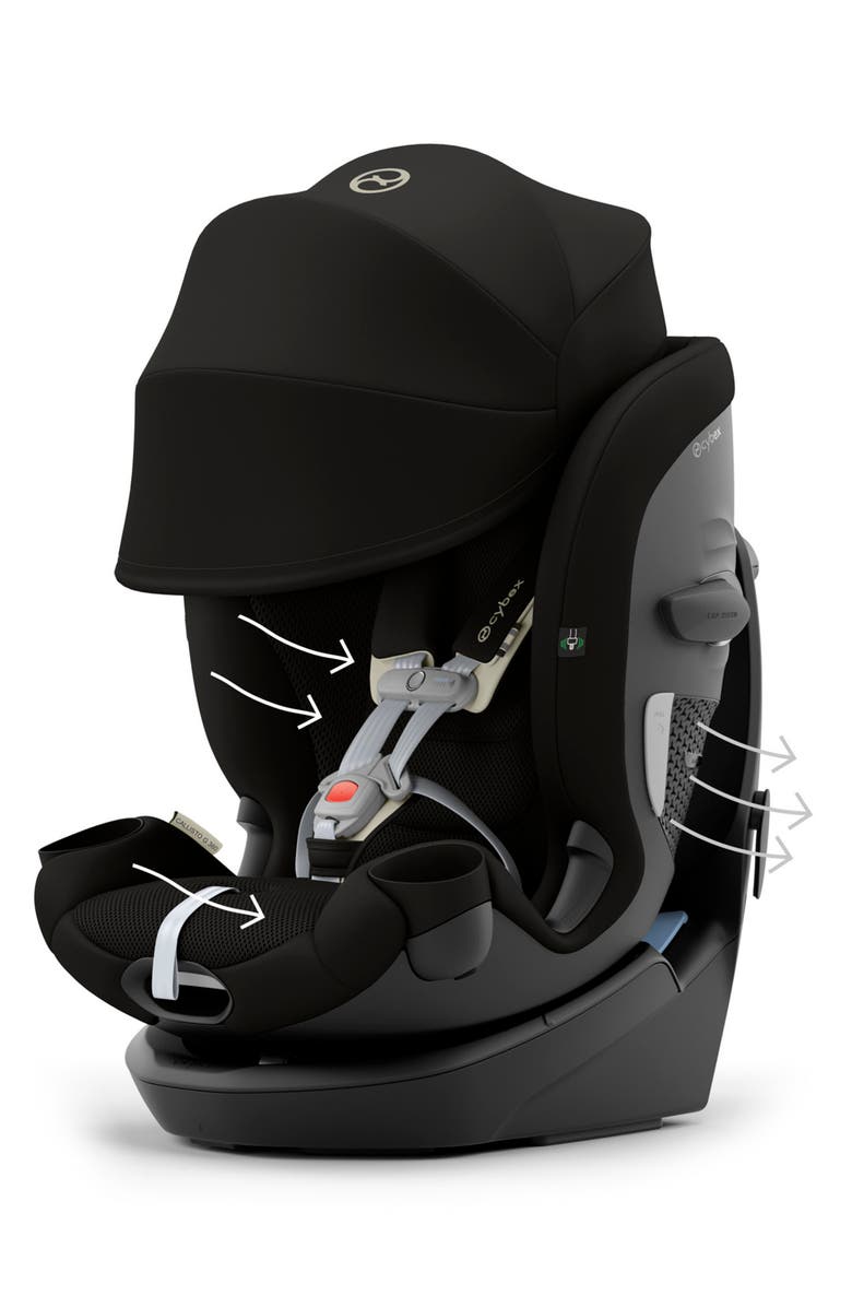 CYBEX Callisto G 360 All-in-One Car Seat, Alternate, color, Moon Black