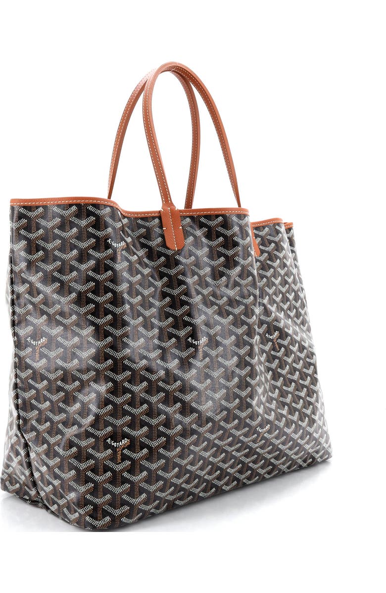 Pre-Owned Goyard Saint Louis Tote Coated Canvas GM, Alternate, color, Black