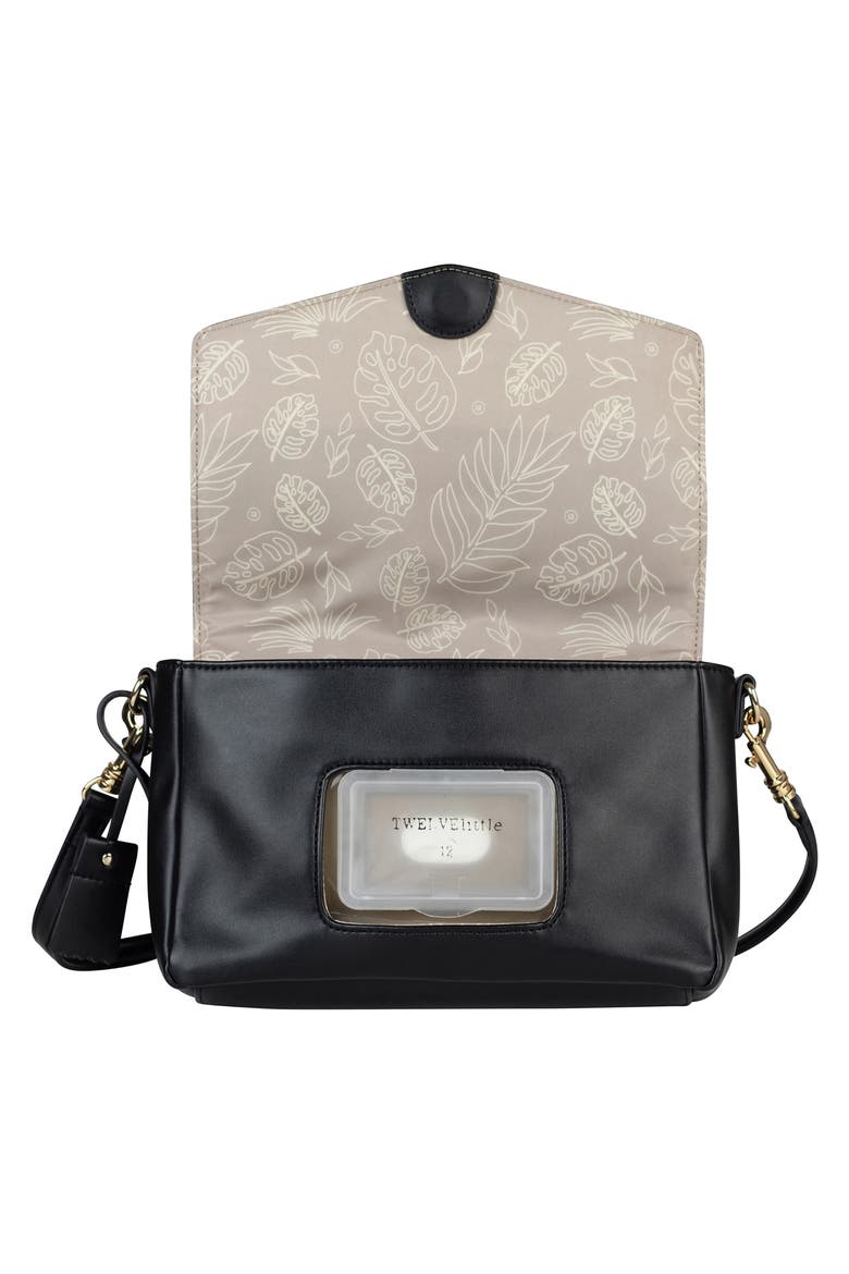 Peekaboo Crossbody Diaper Bag, Alternate, color, BLACK
