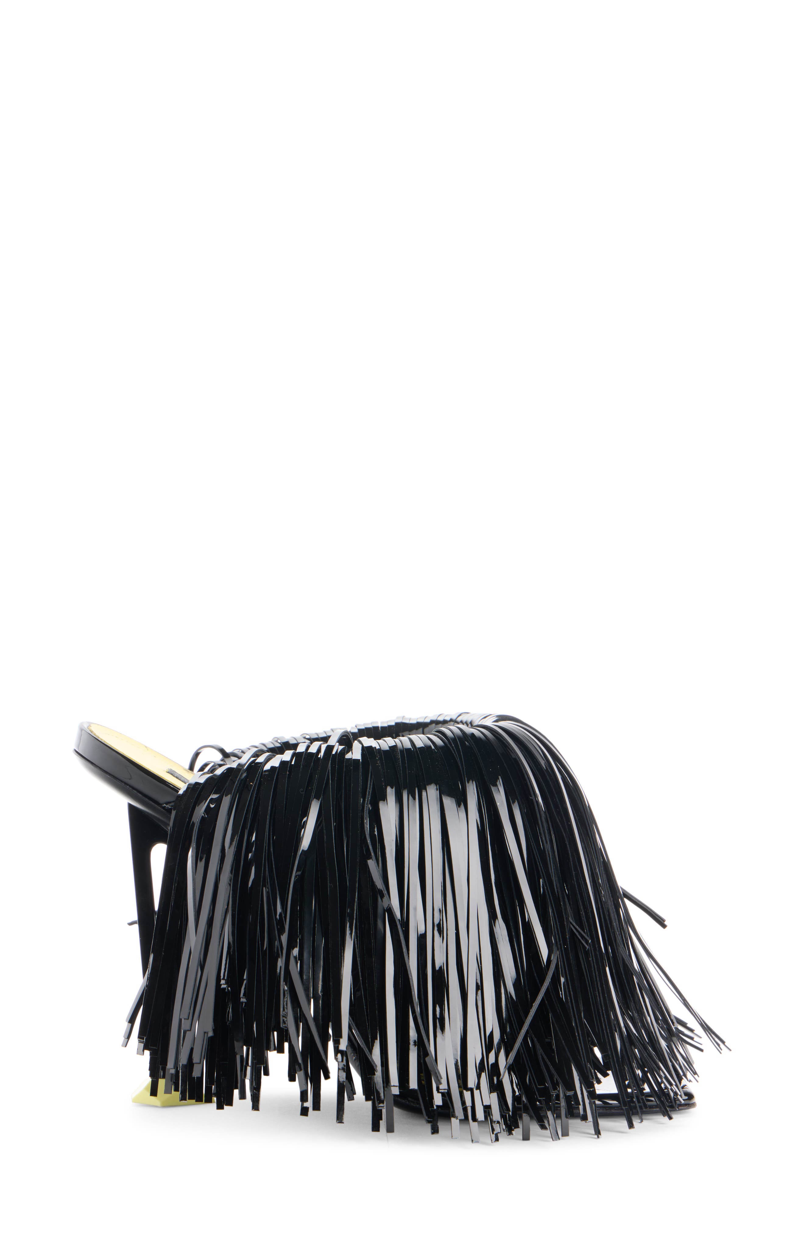 Givenchy Boudoir Fringe Sandal, Alternate, color, Black