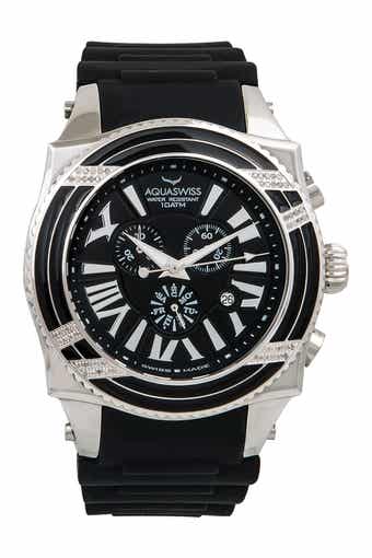 AQUASWISS Men's Swissport XG D Diamond Sporty Watch, 63mm - 0.75 ctw