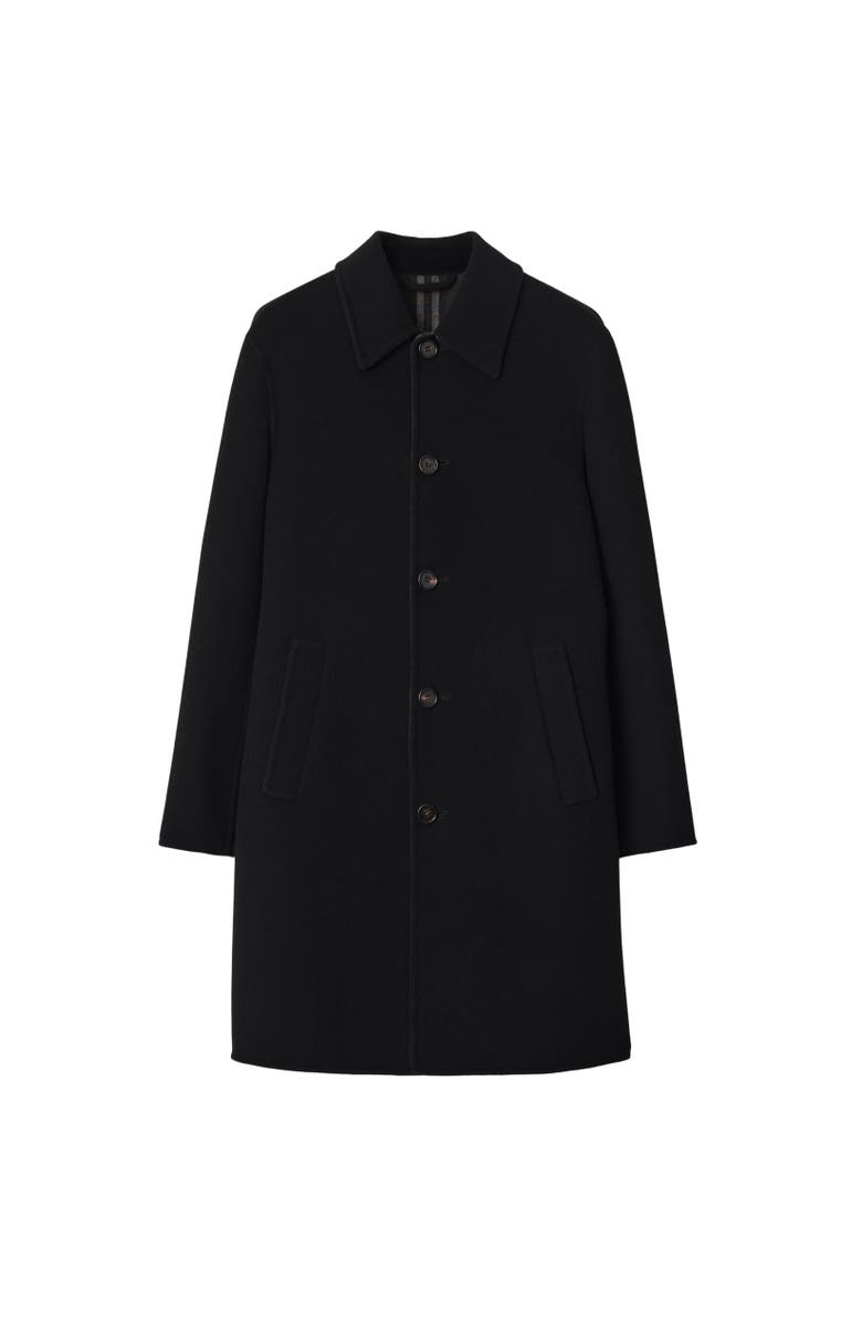 Burberry Mid-length Wool Car Coat, Alternate, color, Black/Snug