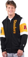 STARTER Men's Starter Black Pittsburgh Steelers Extreme Full-Zip Hoodie