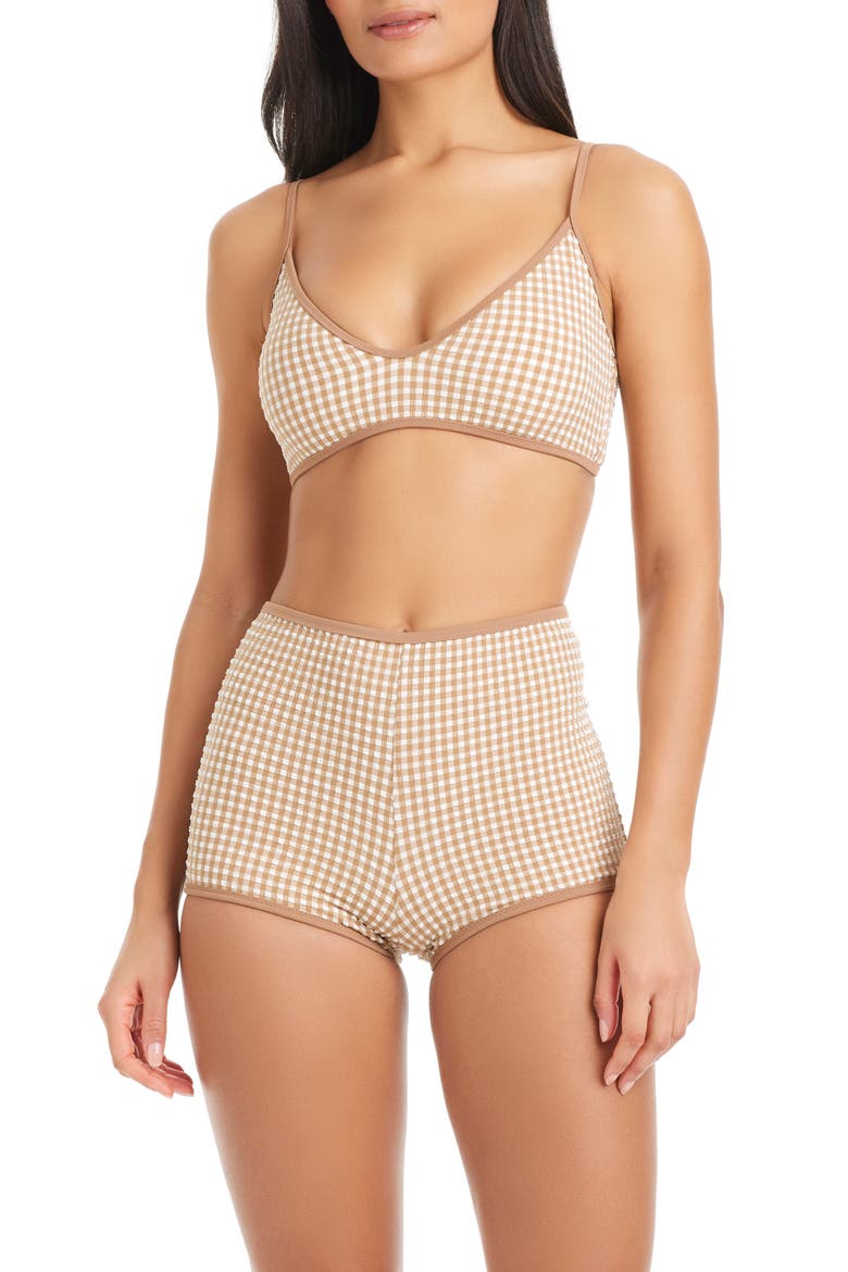Scoop Neck Swim Top, Alternate, color, TOASTED COCONUT