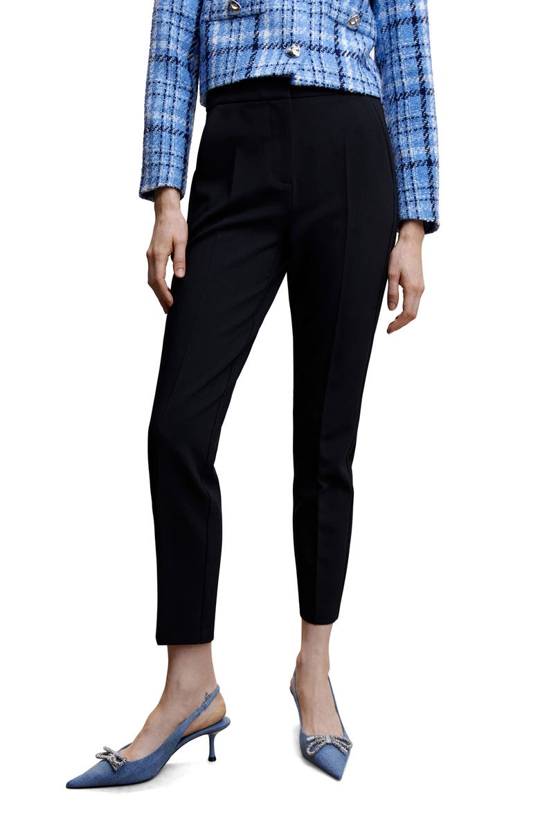 MANGO Slim Fit Ankle Pants, Main, color,