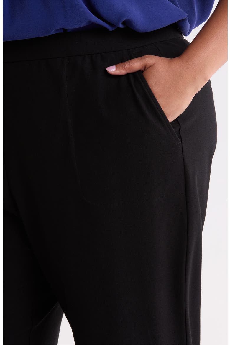 Cuffed Tapered Ankle Pants, Alternate, color, BLACK