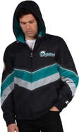 STARTER Men's Starter Black Miami Dolphins Thursday Night Gridiron Vintage Logo Full-Zip Hoodie