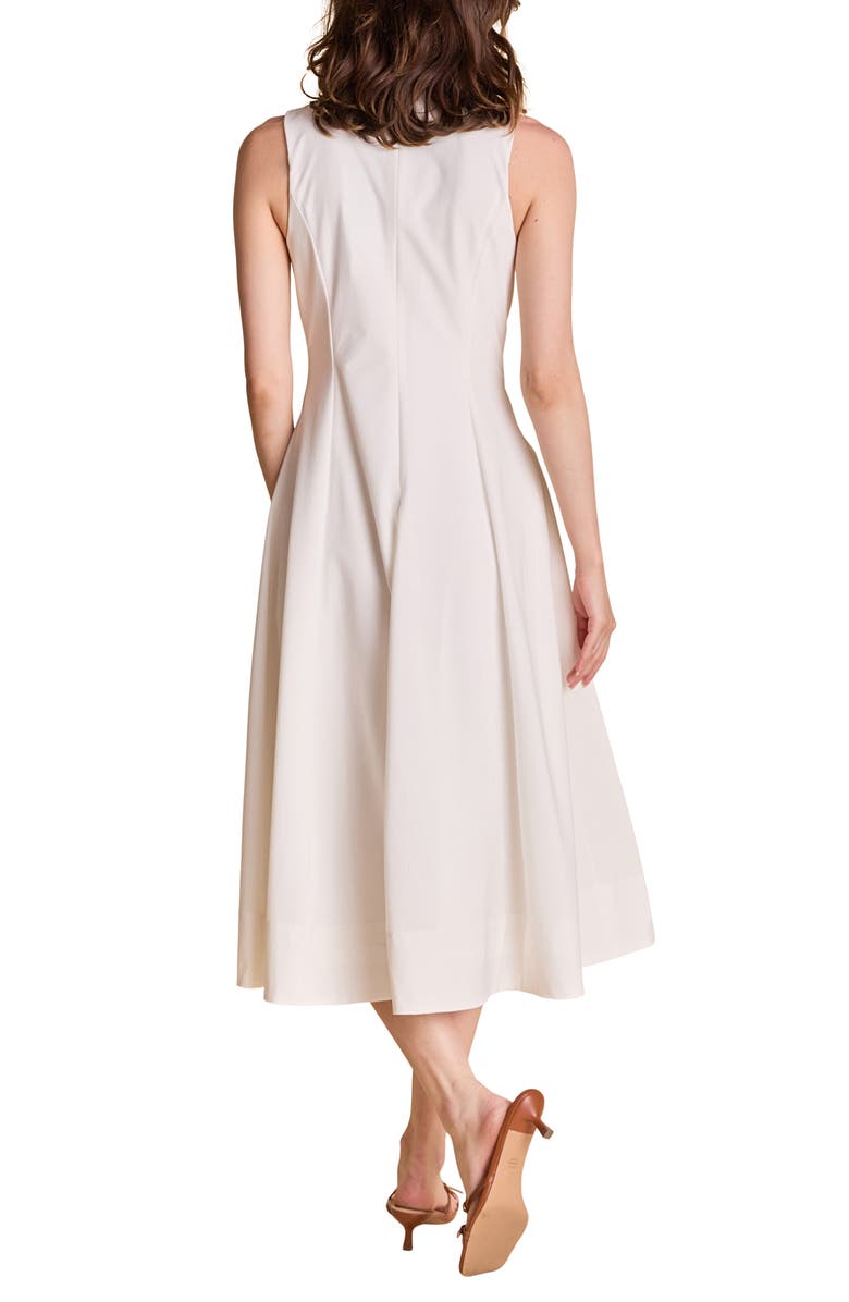 Endless Rose Front Bow Tie Midi Dress, Alternate, color, White