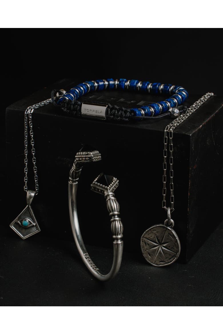 Blue Lapis Heishi Beaded Bracelet, Alternate, color, Blue Lapis