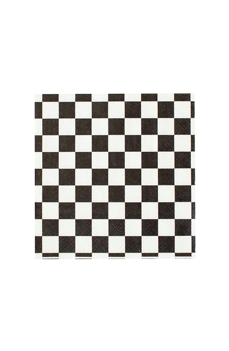 Jollity & Co Checkered Large Napkins, Main, color, The Classic