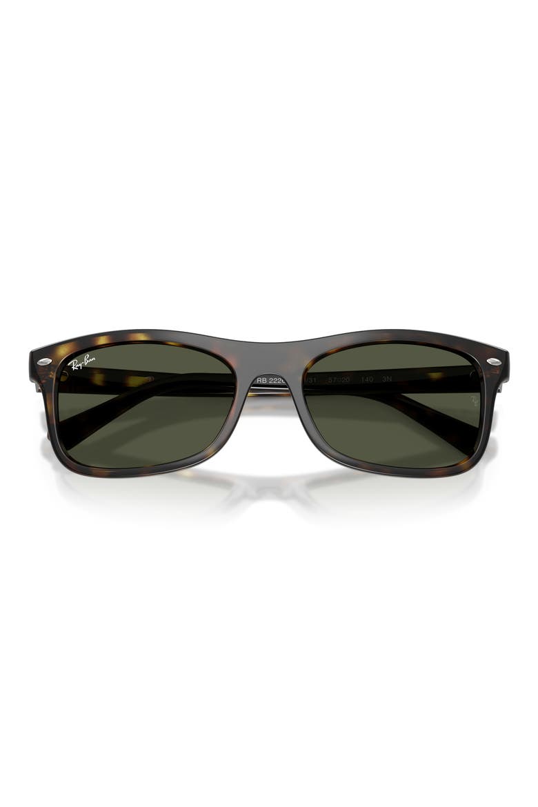 Square Sunglasses, Alternate, color, HAVANA / GREEN