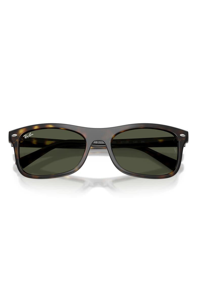 Ray-Ban Square Sunglasses, Alternate, color, Havana / Green