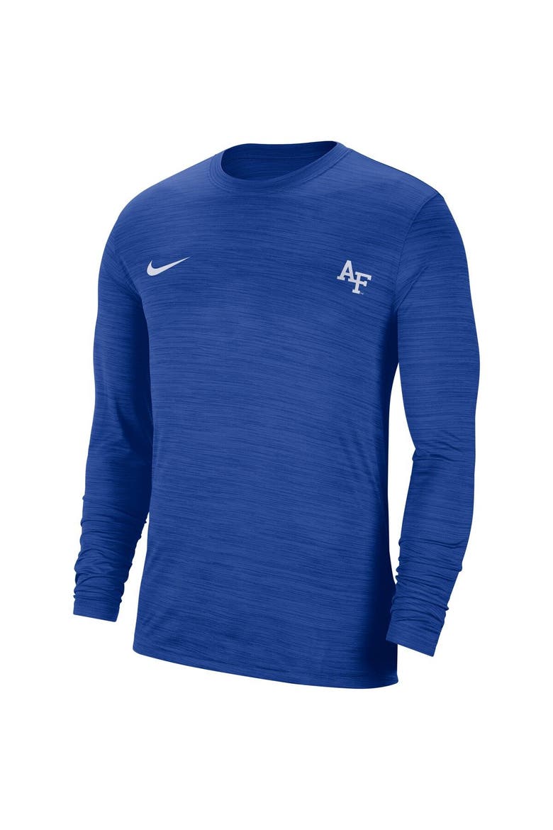 Men's Nike Royal Air Force Falcons Velocity Legend Performance Long Sleeve T-Shirt, Alternate, color, Royal