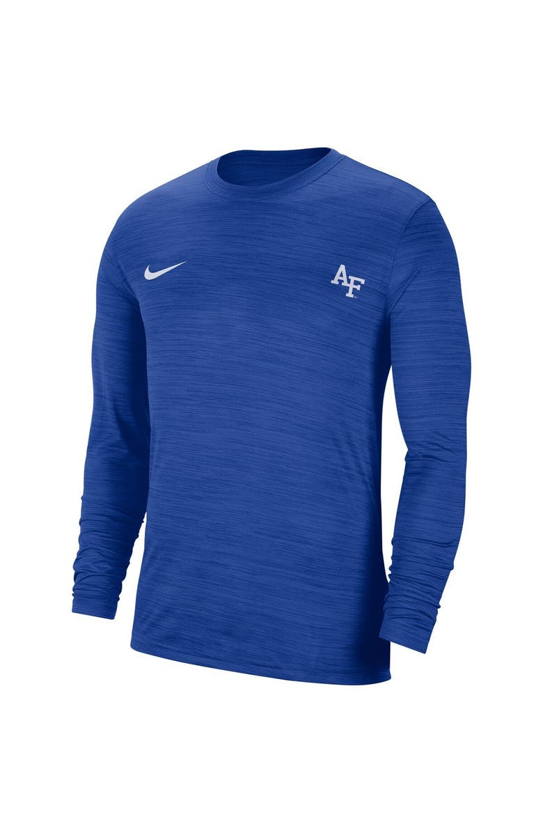Nike Men's Nike Royal Air Force Falcons Velocity Legend Performance Long Sleeve T-Shirt, Alternate, color, 