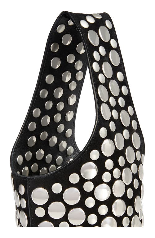 Khaite Livia Small Studded Suede Bucket Bag