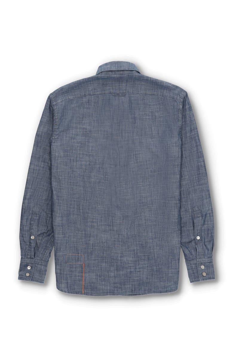 Fortela Sheep Chambray Shirt, Alternate, color, Blue