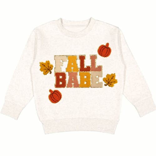 Sweet Wink Fall Babe Fun Patch Sweatshirt In Neutral