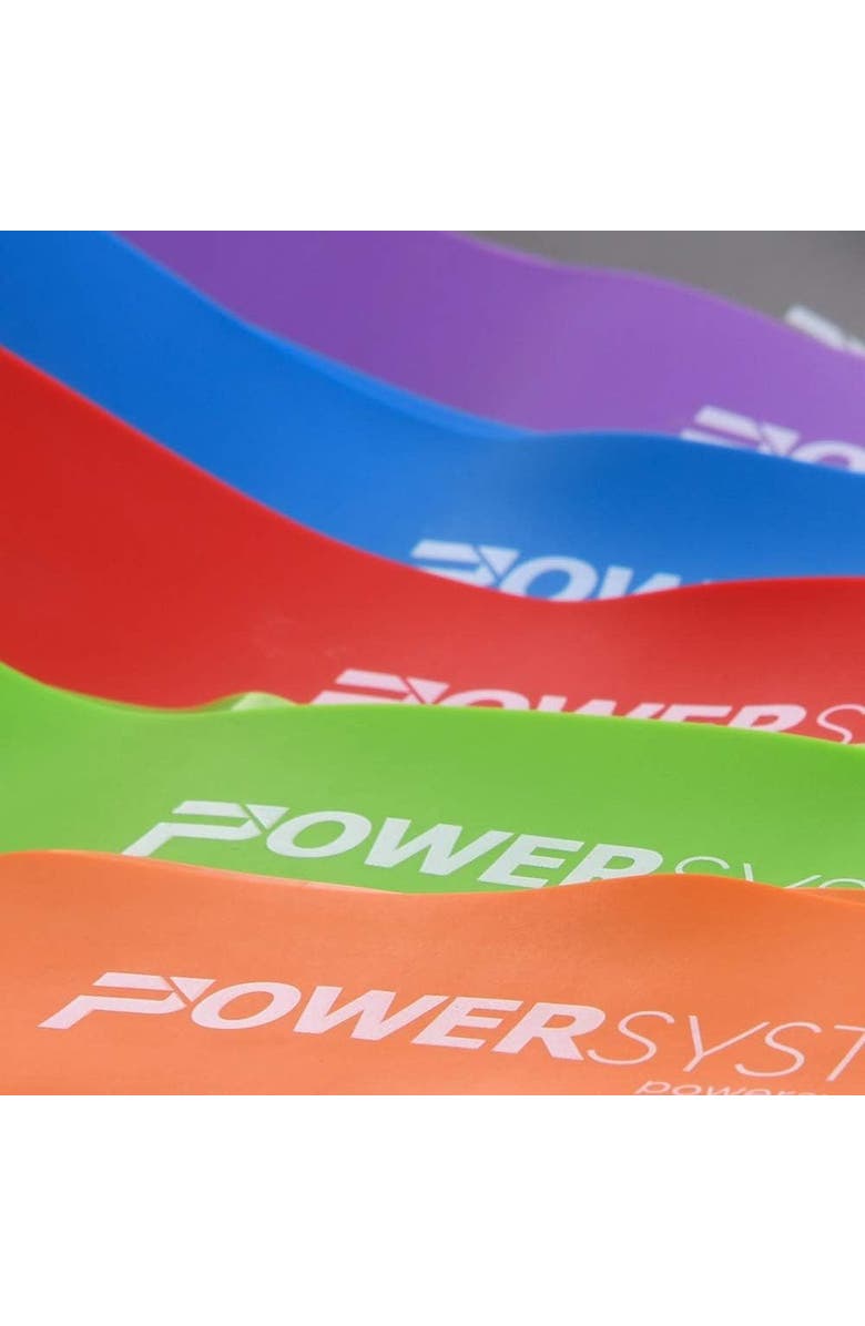 Power system 9" Mini Versa-Loop Exercise Bands Portable Resistance Bands, Alternate, color, Multicolor