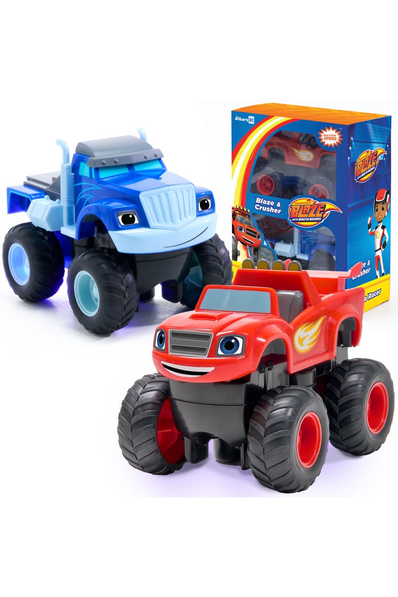 Blaze & Crusher Turbo Racers 2-Pack Monster Truck Set, Main, color, Blue