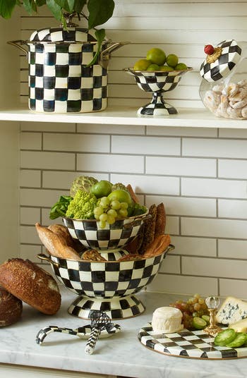 Courtly Check Enameled Steel Everything Bowl