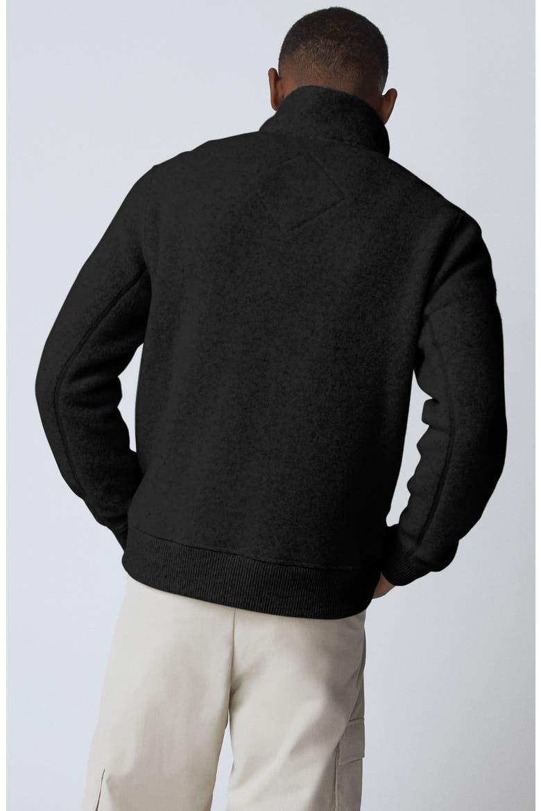 Lawson Wool Blend Fleece Jacket, Alternate, color, BLACK - NOIR