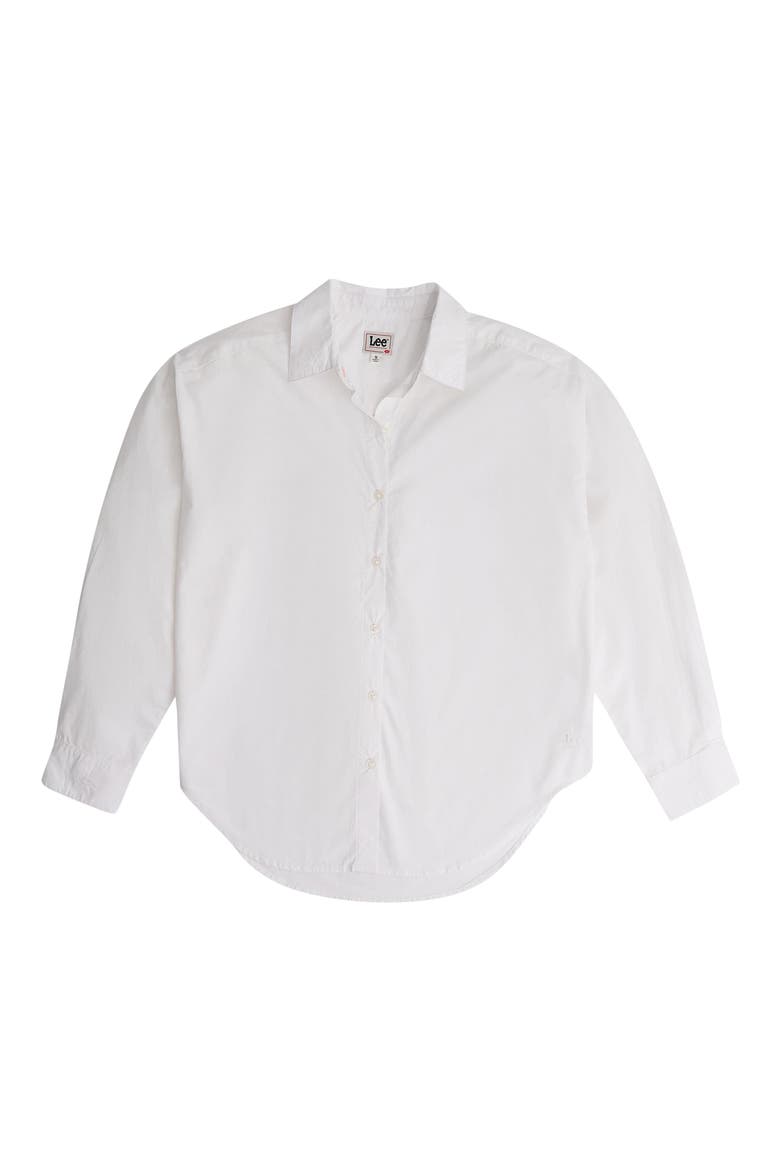 60s Button-Up Shirt, Alternate, color, WHITE STAR