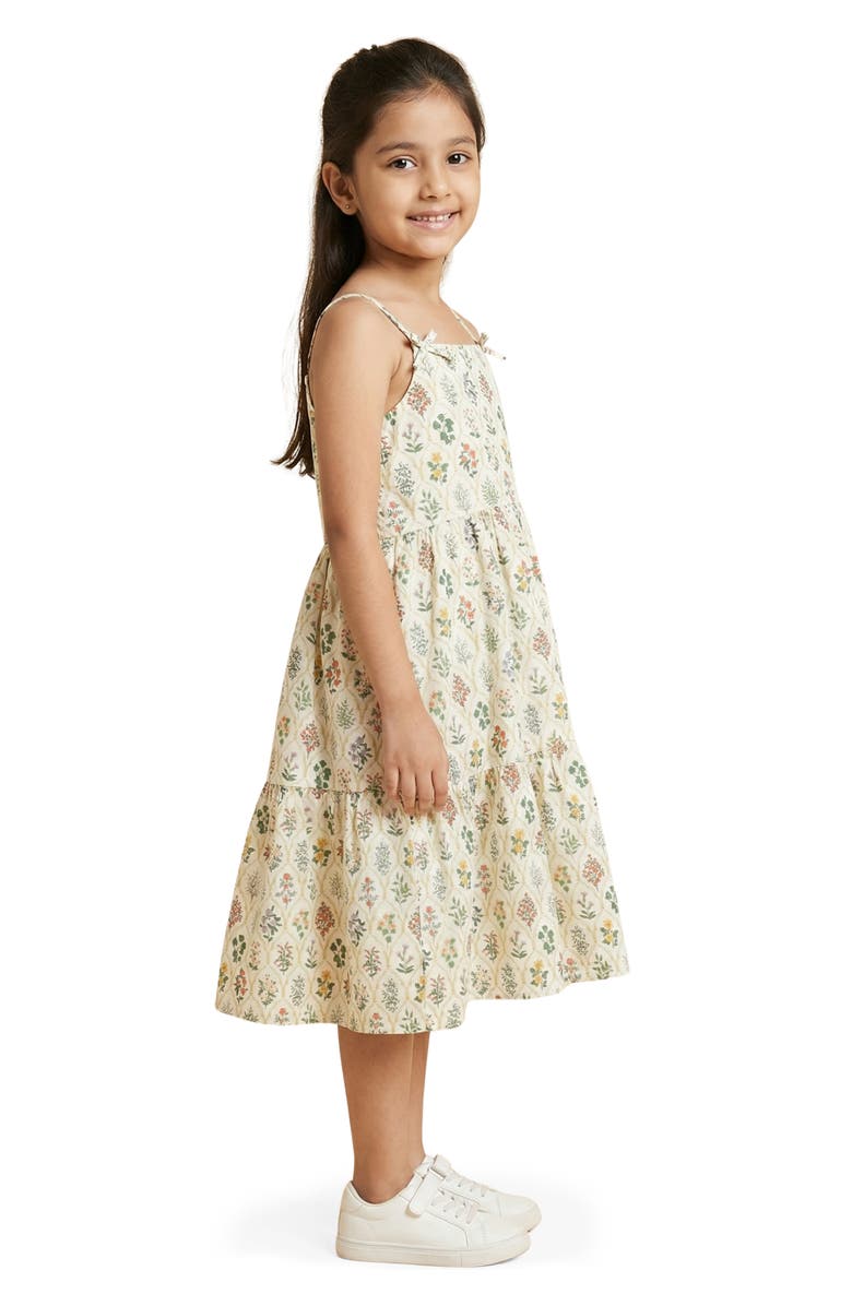 Hayden Girls Kids' Print Cotton Poplin Dress, Alternate, color, Beige