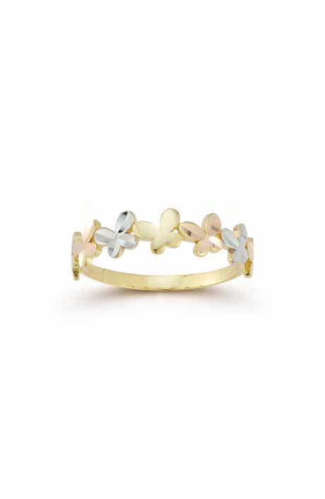 Ember Fine Jewelry Tri Tone Butterfly Ring