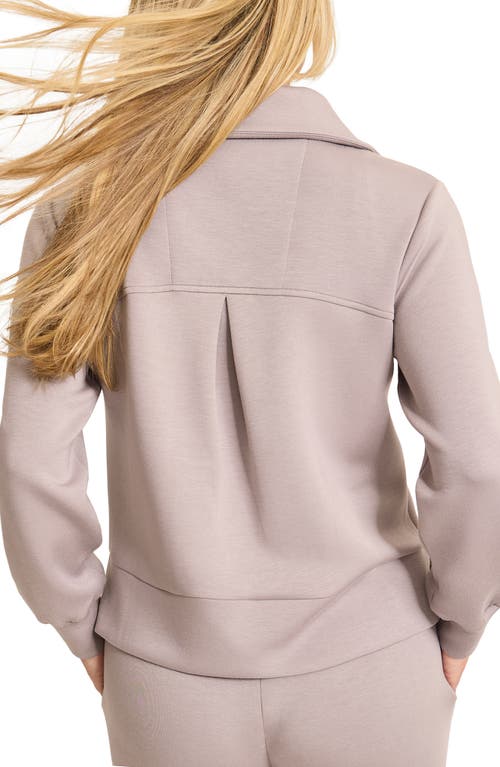 Tommy Bahama Palm Voyage Half Zip Pullover In Grey Jasper