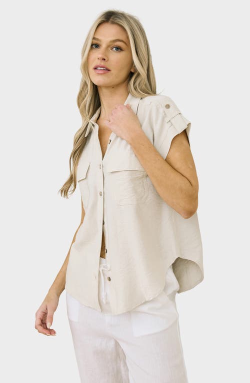 BLU PEPPER BLU PEPPER SHORT SLEEVE BUTTON-UP SHIRT