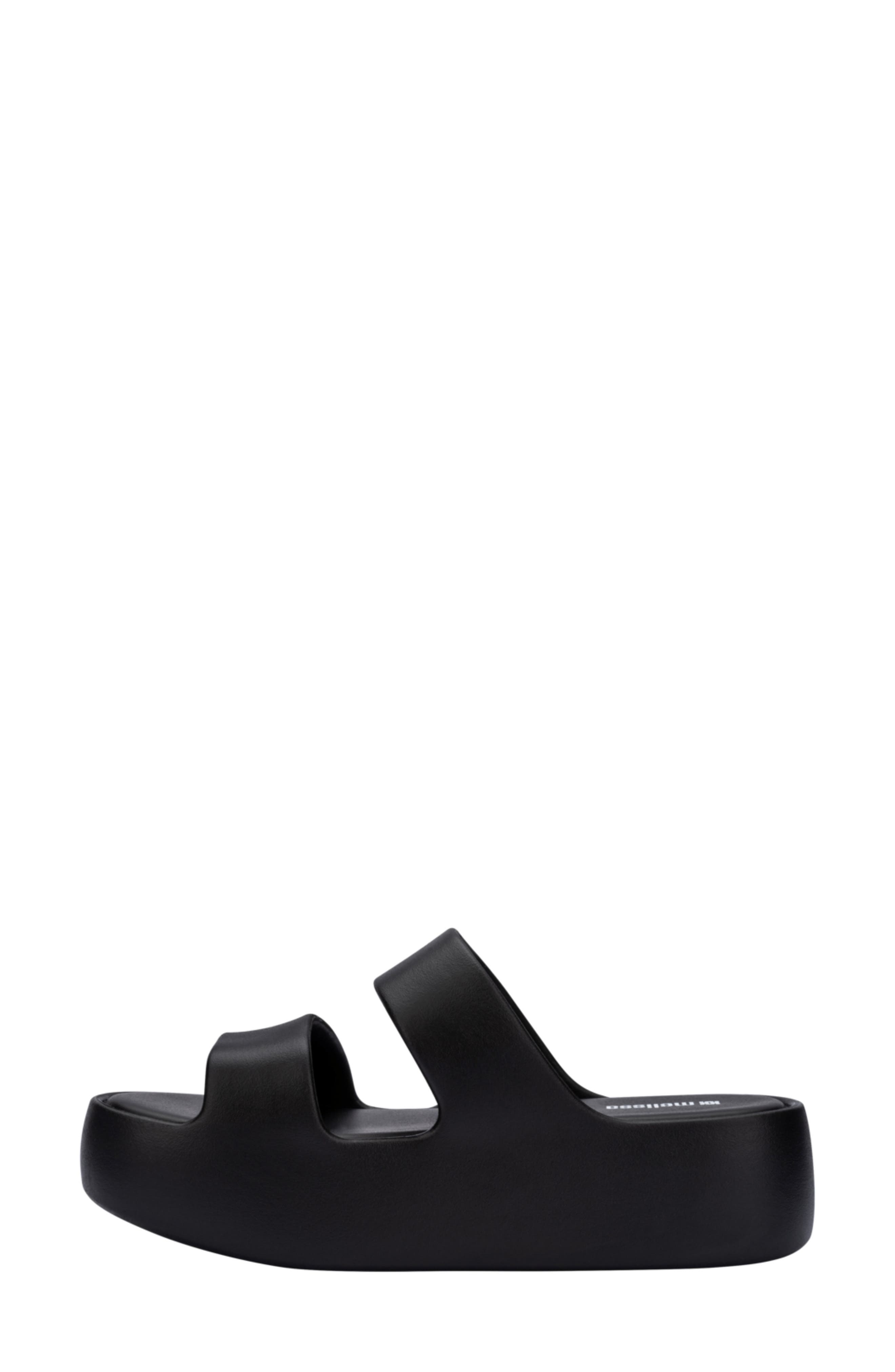 Melissa Free Line Platform Slide Sandal, Alternate, color, Black