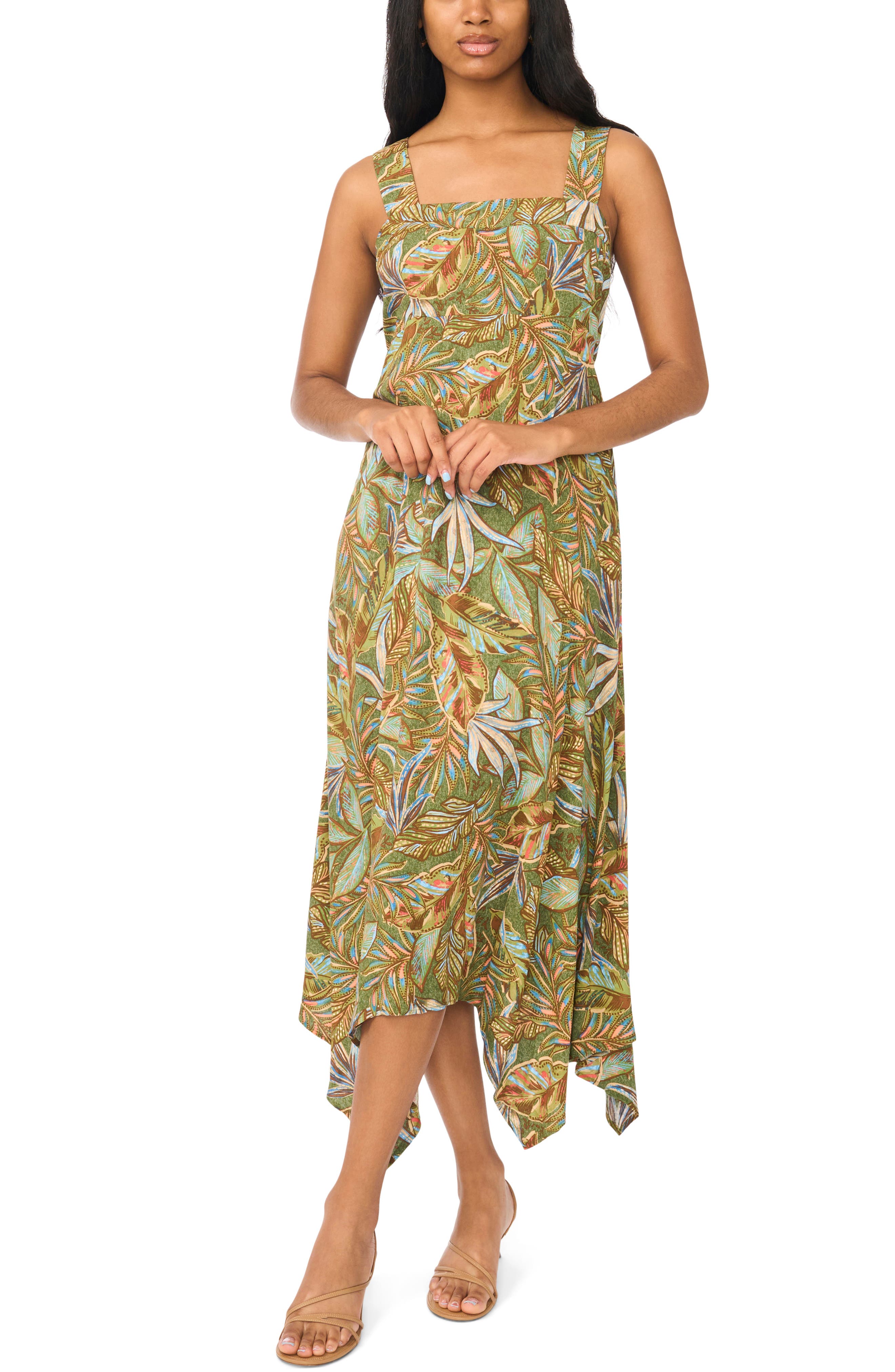 Hanky Hemsmocked Maxi Dress