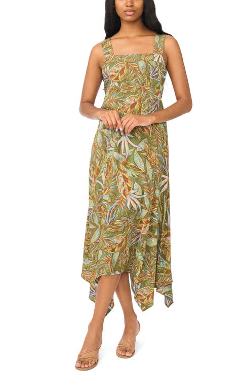 Hanky Hemsmocked Maxi Dress