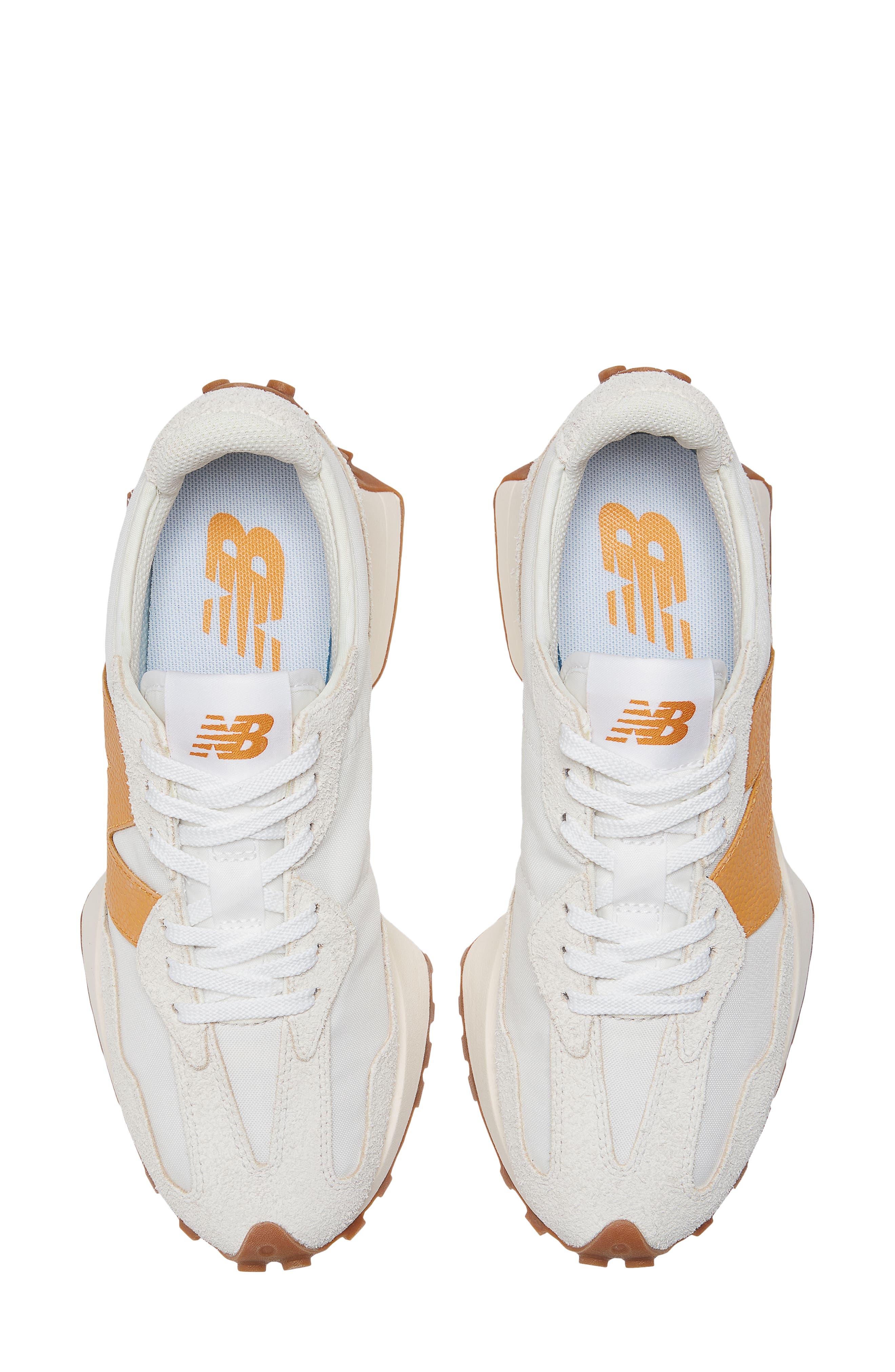 327 Sneaker, Alternate, color, SEA SALT/ YELLOW