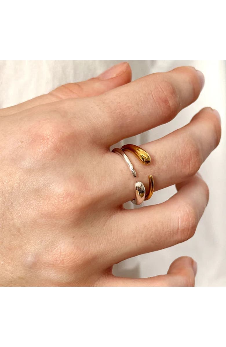 Lucy Quartermaine Single Drop Ring in Gold Vermeil, Alternate, color, Gold