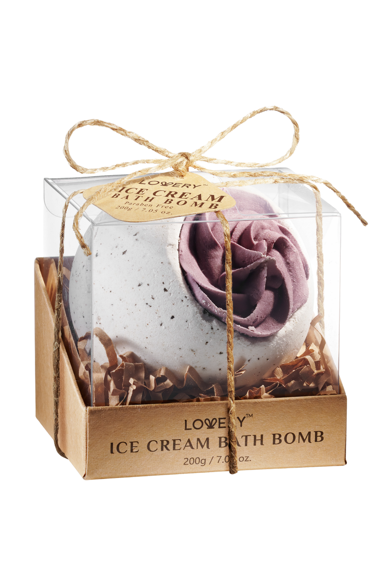 Lovery Ice Cream Handmade Bath Bomb, Main, color, 