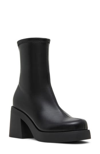Madden Girl Moorree Faux Leather Boot In Black Paris