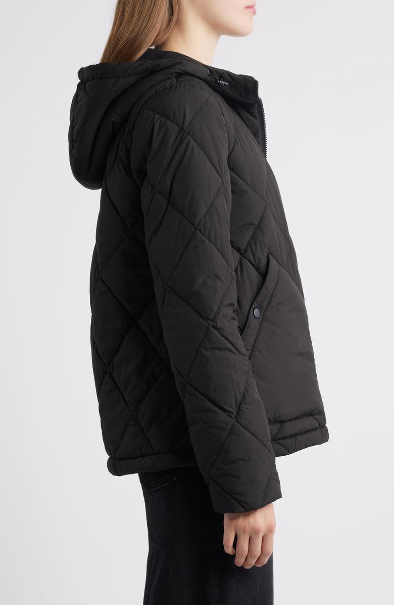 Bernardo Quilted Packable Puffer Jacket, Alternate, color, Black