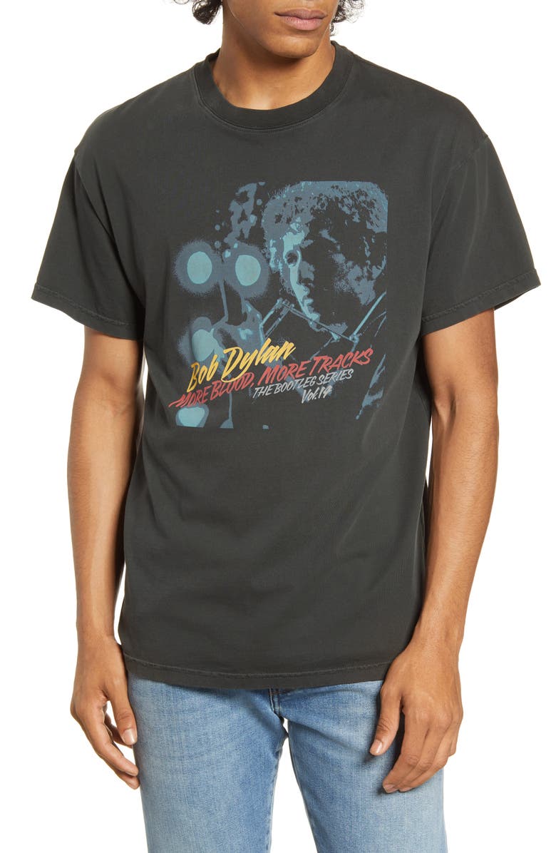 Barking Irons x Bob Dylan Rolling Thunder More Blood More Tracks Graphic T-Shirt, Main, color, 