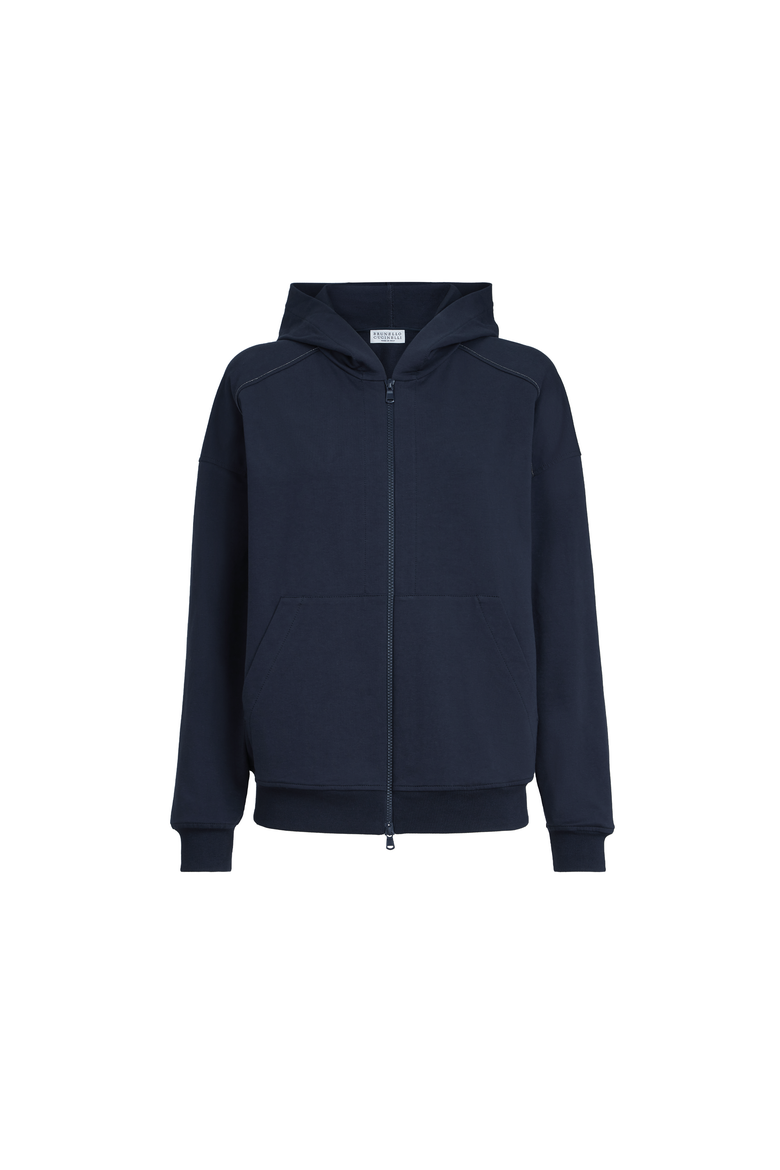 Lightweight French terry sweatshirt, Alternate, color, Blue
