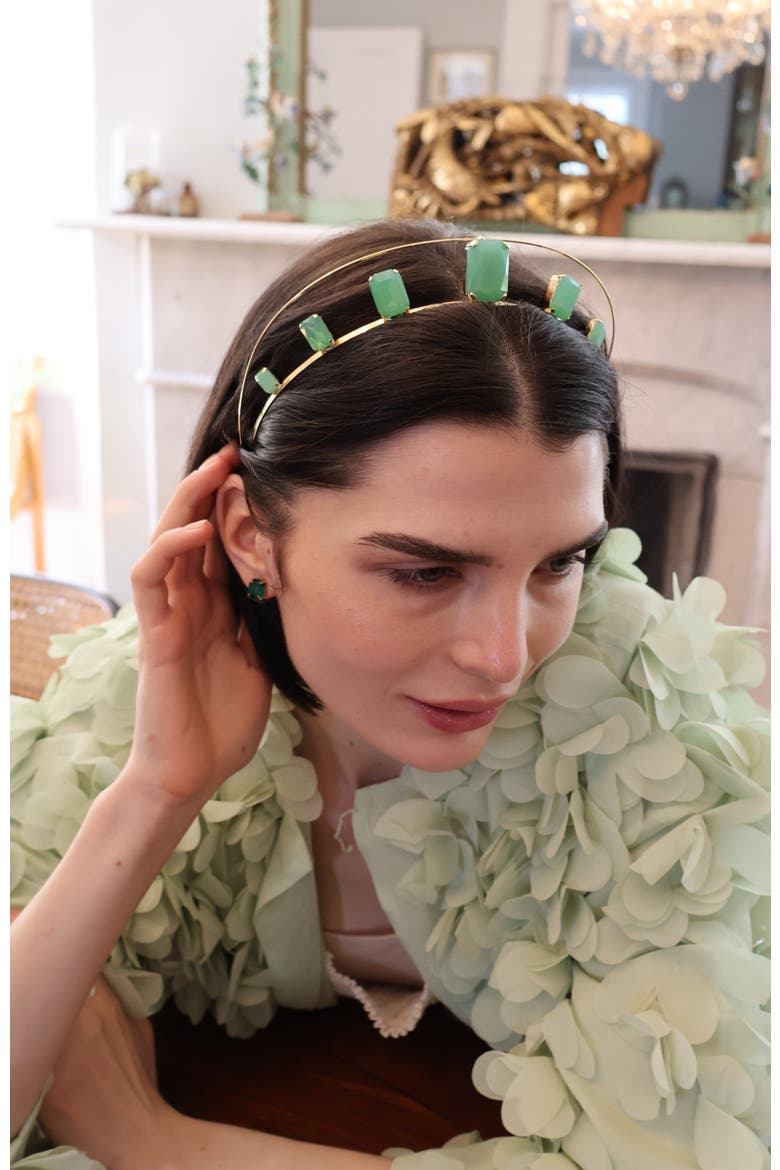 Delphine Headband, Alternate, color, Seaglass / Gold