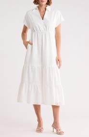 Sam Edelman Eyelet Maxi Shirtdress