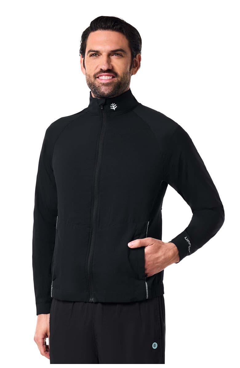 Coolibar Men's Sport Jacket - UPF 50+ Sun Protection - Outpace, Main, color, Black