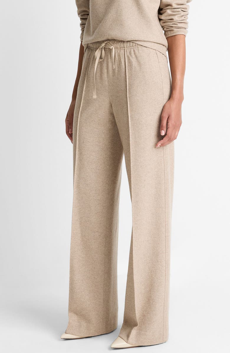 Vince Wide Leg Wool Blend Pants, Alternate, color, Marzipan