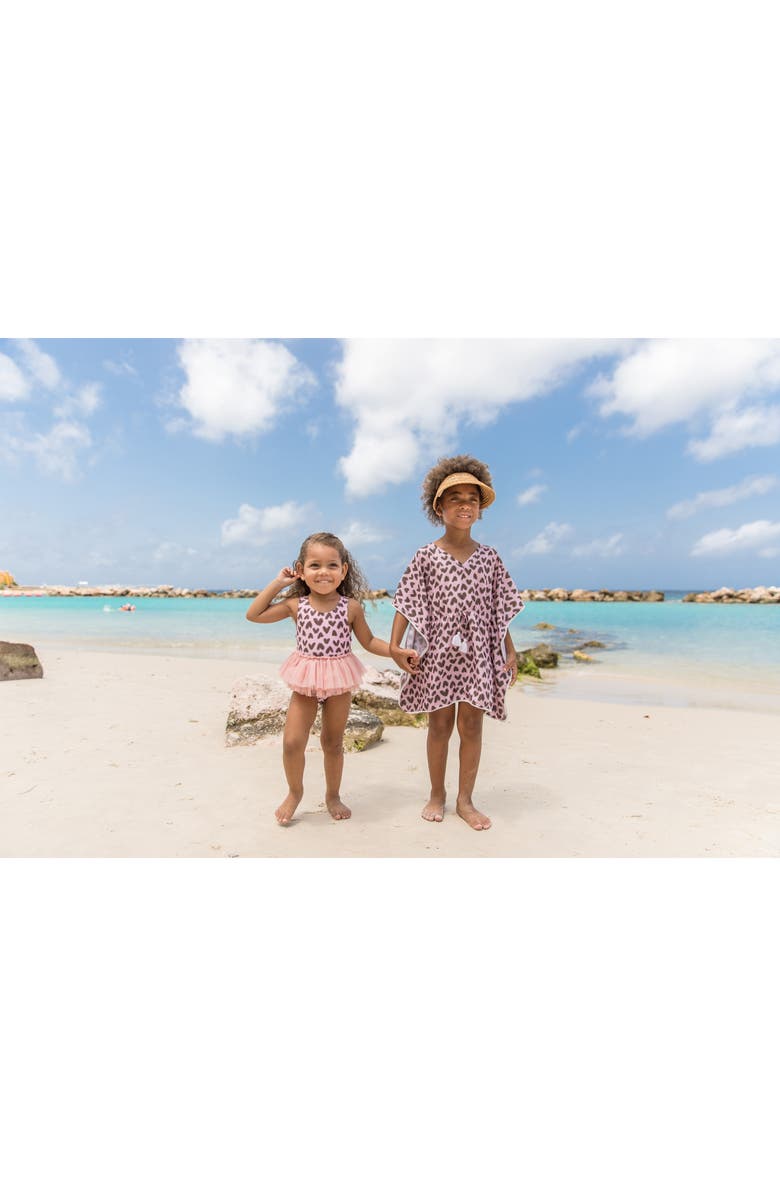 Snapper Rock Kids' Wild Love Cover-Up Caftan, Alternate, color,