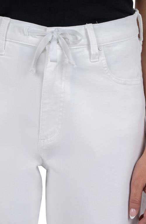 Kut From The Kloth Holly Drawstring Waist Mid Thigh Denim Shorts