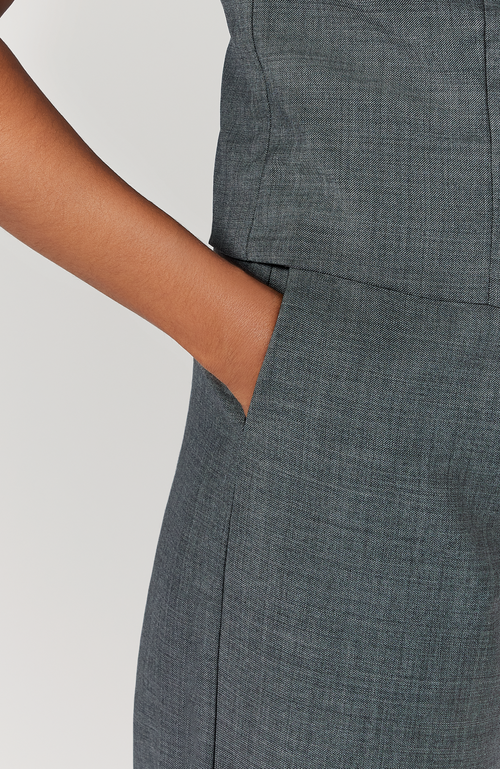 Aam The Label The Wool Wide Leg Pant For Full Hips And Thighs In Grey