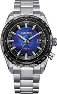 Citizen Attesa UNITE with BLUE Worldtime Automatic Bracelet Watch, 40.6mm